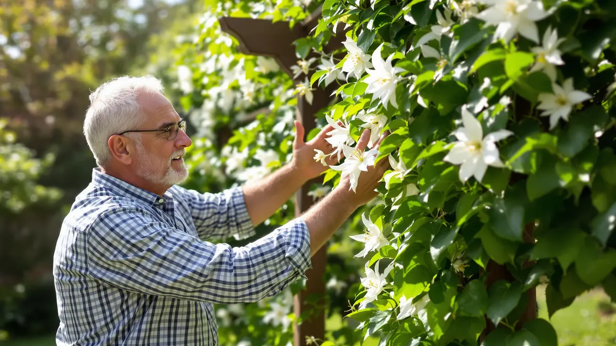 We dachten dat de Clematis armandii moeilijk tot bloei kwam: de tips van Jean-Yves Meignen tonen aan dat ze juist heel gemakkelijk te kweken is.