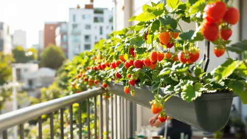 Plant uw aardbeien niet zonder goot: deze tuiniershack laat u dubbel zoveel fruit oogsten op uw balkon zonder moeite.