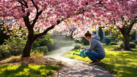 Sinds ik deze tip in april heb geprobeerd, bloeien mijn kersenbomen langer dan die van de buurt en het is een waar genoegen om naar te kijken.