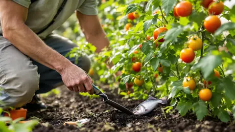 Tomaten: een keukenafval kan hun zomerse groei stimuleren zonder geur, volgens landbouwexperts.